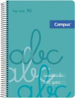 Campus  Bloc espiral Tapa CARTON FINA DURA cuaderno cuadricula con guia tipo lamela cochesito de Tamaño A4 Cuadrícula Pauta 3x3mm/4x4mm a elegir, , 80 hojas, 70g Pack de 6 blocs  perfectos para uso escolar, aprender a escribir y hogar - details 5