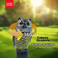 AYA MARKT Búho Espantapájaros, Búho Ahuyentador Eólico, Búho Espanta Palomas Realista, Gira la Cabeza 360º,No Necesita Pilas,para Jardín,Campo,Balcón - details 1