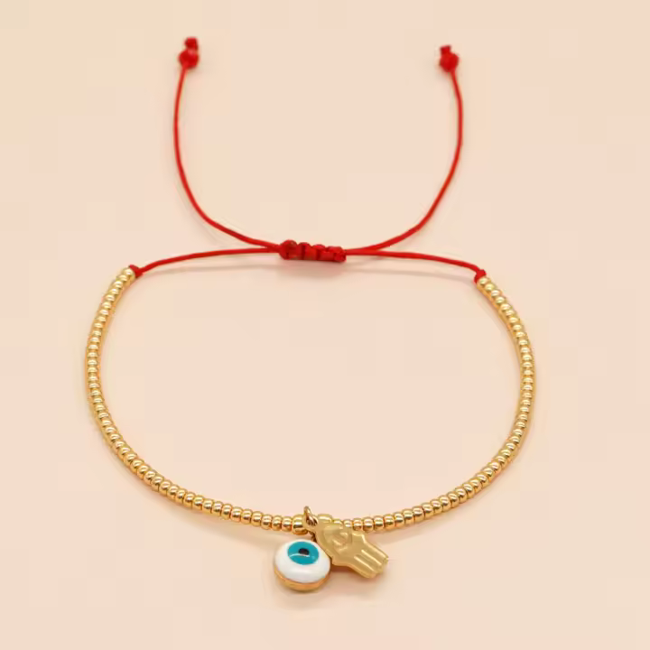 Pulsera Bohemia Hecha a Mano Con Cuentas De Oro Miyuki Y Ajustable Para Mujer Accesorio De Moda De Cuentas Geométricas - 1