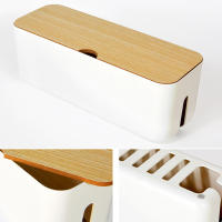 Caja De Almacenamiento Para Cable De Poder Estuche Antipolvo Organizador De Enchufe Para Teléfono Y Tablet Caja De Almacenamiento De Cable De Red Gestor De Cableado Ecológico Moderno - details 12