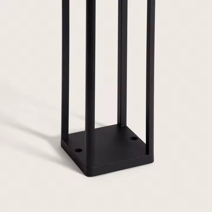 Ledkia Baliza de Pie Exterior Solar LED 2W 40cm Aluminio con Sensor de Movimiento Devah Negro - 1