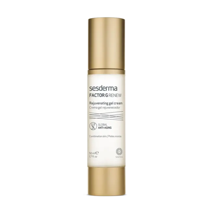 Sesderma Factor G Crema Gel Facial 50 Ml - Regeneración de la Piel con 7 Factores de Crecimiento Vegetal - 1