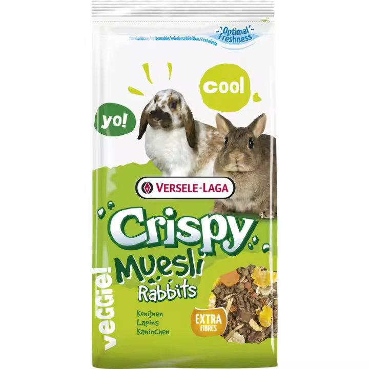 Versele-Laga Crispy Muesli Rabbits Cuni - Comida especifica para Conejos - 1