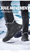 Botas De Invierno Impermeables Para Hombre Con Peluche Suave Suela De Goma Botines De Piel Corta Estilo Casual Para Exterior - details 4