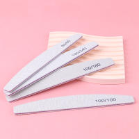 Set De 10 Piezas De Archos Para Uñas Doble Cara Para Manicura Con Papel De Herramientas De Limpieza Curva 100/180 Y 80/80 - details 1
