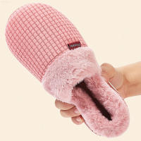 Zapatillas De Casa Para Mujer Invierno Antideslizantes Algodón Cálidas Plush Para Parejas Zapatos Internos Transpirables Talla Verdadera - details 17