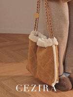 Bolso De Hombro Para Mujer Invierno Moda Casual Grande Cuadros Falso Piel Suave Cadena De Hilo Decorativa Bolsa De Mano Viaje Trabajo - details 1