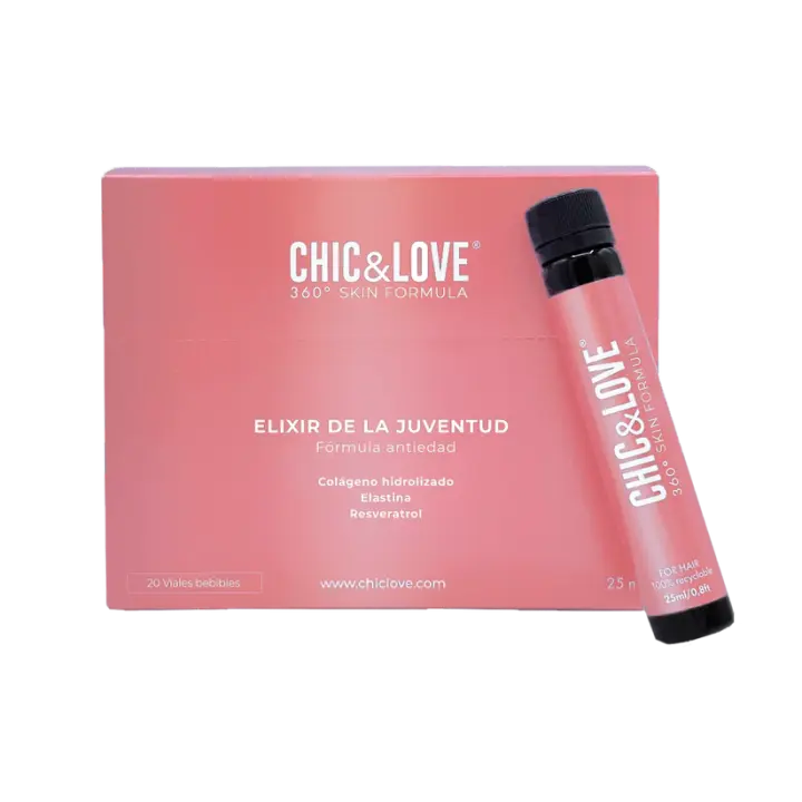 Chic & Love Wellness 360 Skin Formula Pack 20 Viales, Piel radiante y rejuvenecida - 1