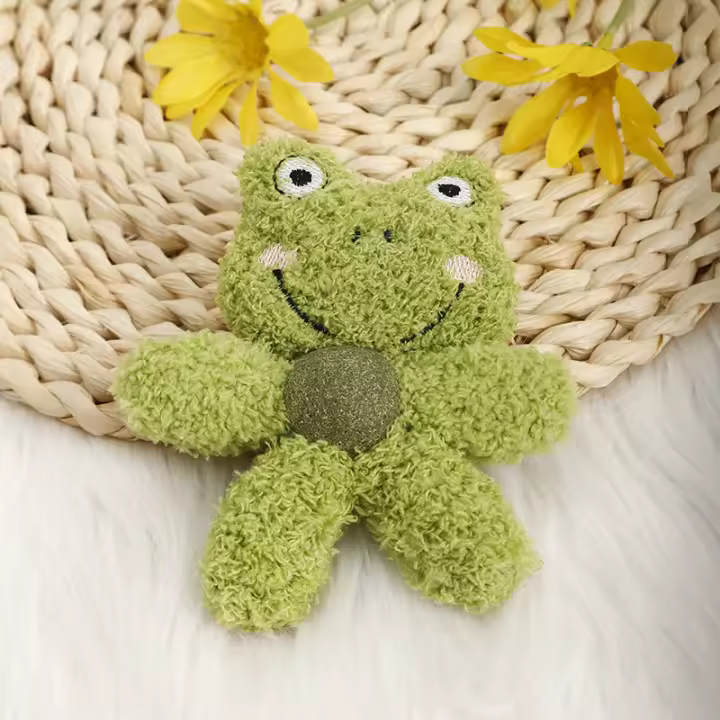 Juguetes Para Gatos Rellenos De Algodón Y Conteniendo Esferas De Menta, Juguetes De Peluche Duraderos Resistentes Al Mordisco Y Divertidos Para Jugar - 1