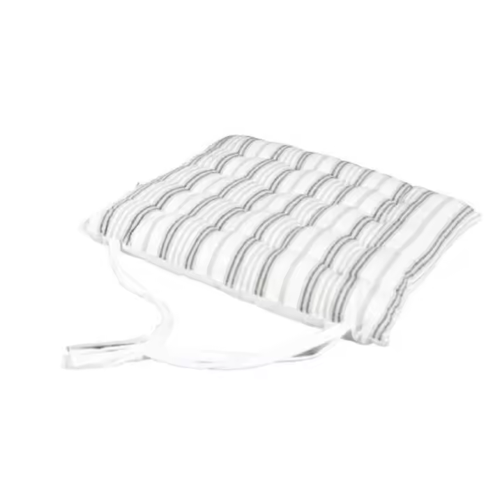 Gerimport Cojín Silla Rayas/Liso 40x40x7cm - Cómodo y Decorativo - 1