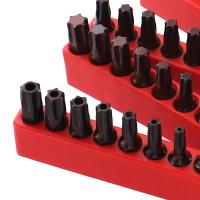 Juego De 10 Piezas De Cabezas De Tornillo Torx Hexagonales 1/4" Magnéticas S2 Aleación Para Destornillador Eléctrico T6-T40 Herramienta De Parafusado - details 1
