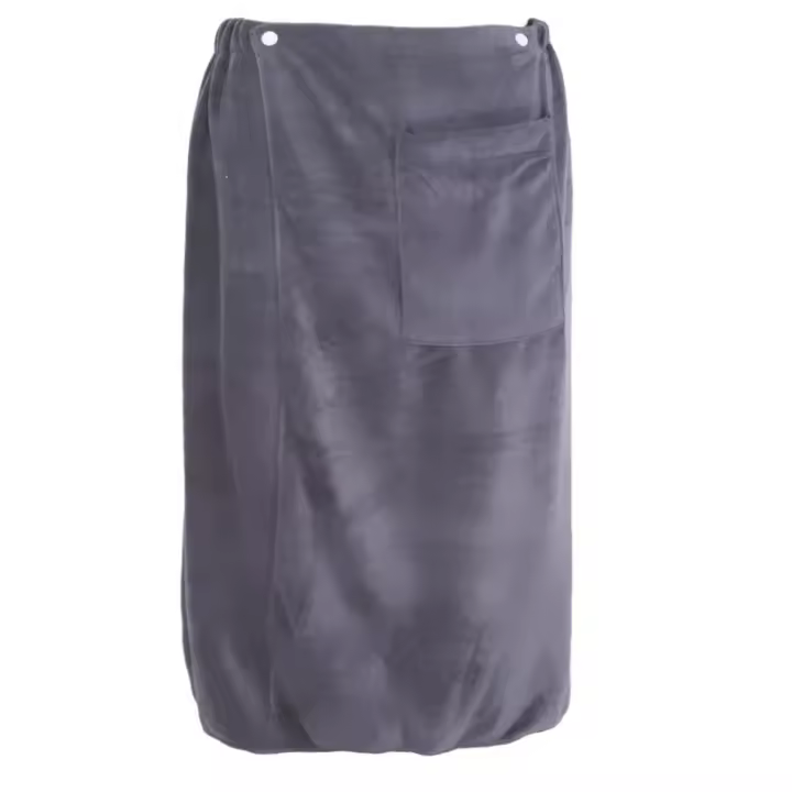 Toalla De Baño Para Hombre Moda Nueva Con Bolsillo Tejida En Pelo Suave De Poliéster Y Algodón Para Piscina Playa Casa Accesorios De Baño - 1