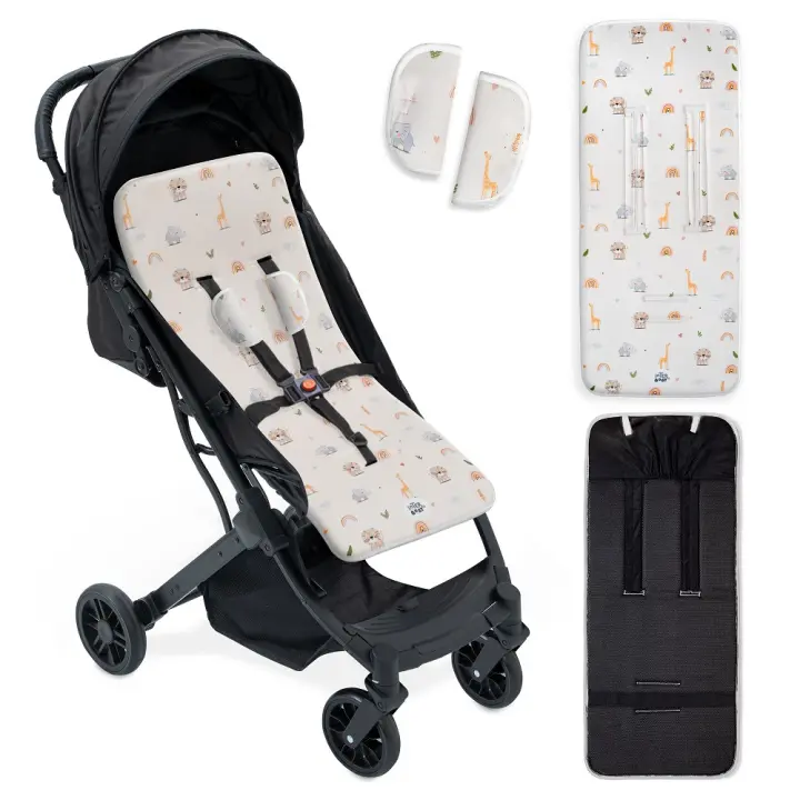 Colchoneta silla de paseo Universal Tejido 3D Cuadro Vichy Cojín Silla Paseo Interbaby - 1