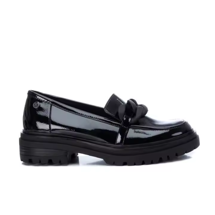 XTI 140379 Mocasines de mujer negro en piel vegana - 1