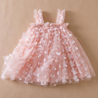 Vestido De Princesa Para Bebé Niña Verano 2024 Con Mariposa 3D Vestido De Cumpleaños De Tul Para Niñas Crianza Ropa Infantil 1-5Años - details 13