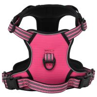 vidaXL Arnés para perros con bandas reflectantes ajustables S Color Azul,  Marrón,  camouflage brown y mas - details 4