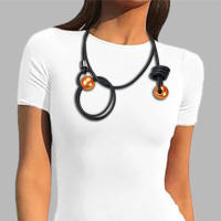 Collar Gótico De Moda Simple Multi-Uso Joyería Accesorios De Ropa Estilo Punk Collar Redondo De Silicona Para Mujer Fiesta - details 1