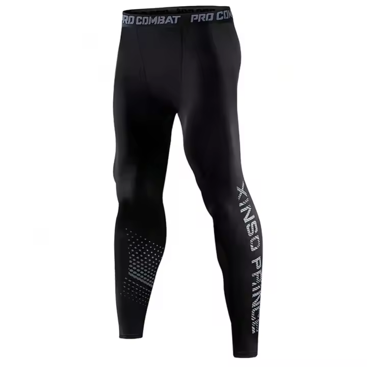 Pantalones De Compresión Térmicos Para Hombres Con Elasticidad Alta Deporte Running Fitness Pantalones Transpirables Y Secado Rápido Para Unidades De Entrenamiento - 1