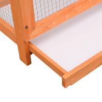 vidaXL Jaula para pájaros madera maciza pino y abeto 125,5x59,5x164 cm - details 4