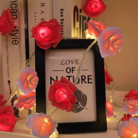 Luces De Navidad LED Rosa 20 Piezas Operadas Por Batería Para Decoración De Fiesta De Boda Y Valentín Guirnalda De Flores Fairy - details 4