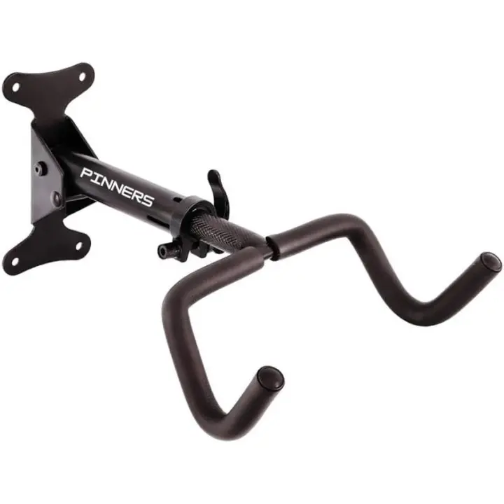 PINNERS Soporte Bicicleta Pared Acolchado Plegable y Ajustable 100% rotable - Ahorra Espacio y Protege tu Bici - Fácil Instalación y Resistente hasta 30 kg - 1