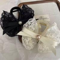Pinza De Cabello Con Lazo De Encaje Francesa Para Mujer Accesorio De Princesa Decorativo Para El Cabello En La Mitad De La Cabeza - details 1