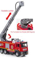 Camión Escala 1/32 Con Luz Y Música Juguete De Rescate De Bomberos Con Rojellera Regalo Para Niños Simulación De Metal Para Jóvenes Y Adultos - details 6