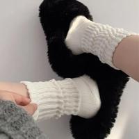 Calcetines De Mujer Ultra-Comodidad Sólidos Diseño De Media Tubería Lujosamente Suaves Moda Diaria Varias Colores - details 3