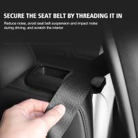 Soporte Para Cinturón De Seguridad Tesla Model Y Accesorios Interiores Del Coche ABS Protector Para Asiento Trasero 2022-2023 - details 1