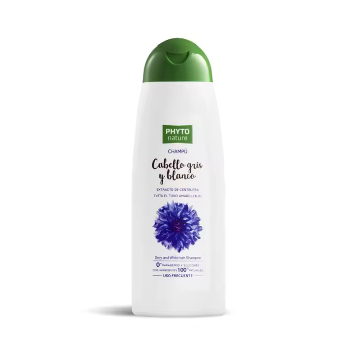 Luxana Phyto Nature Champú Cabellos Grises Blancos y Mechas Platino 400ml - 1