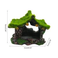 1PC Casa De Resina Hueca Para Acuario Ocasión Para Tartarugas Y Bettas Decoración De Escondite Para Peces - details 0