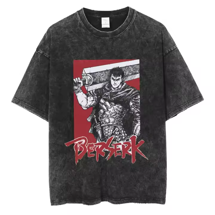 Camiseta Oversize Hip Hop Para Hombre Estilo Harajuku Anime Impresión Gráfica Camiseta De Verano Manga Corta Streetwear Casual - 1