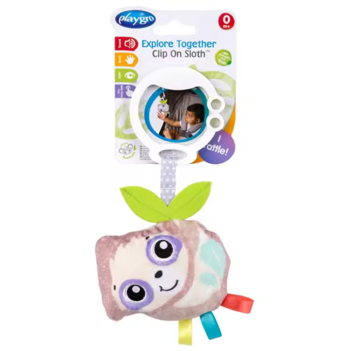 Playgro. Colgante para cochecitos y más para bebés - Accesorio para chupetes y estuches - 1