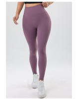Leggings De Color Sólido Para Mujer Pantalones Deportivos De Entrenamiento Algodón Hipoalergénico Transpirables Secado Rápido Elevadores De Caderas Para Yoga Y Ciclismo - details 4