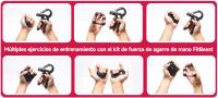 Hand Grip para Antebrazo Ejercitar - Paquete de 5 Piezas, Fortalecedor de Agarre de Manos Ajustables, Ejercitador de Manos - details 2