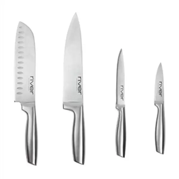 RIVER SET DE 4 CUCHILLOS DE ACERO INOX SMART MP CUC-0401-AC - 1