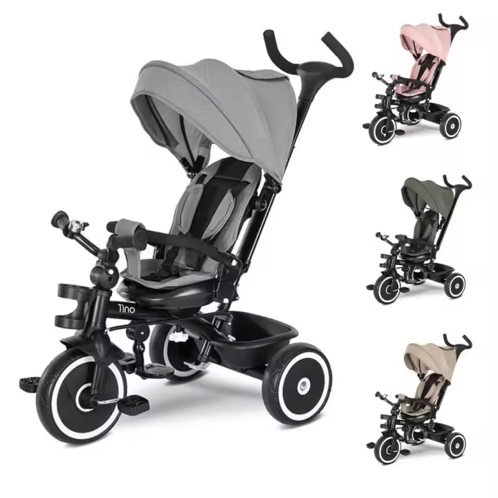 Triciclo evolutivo TINO de Lorelli con asiento giratorio y respaldo reclinable - 1