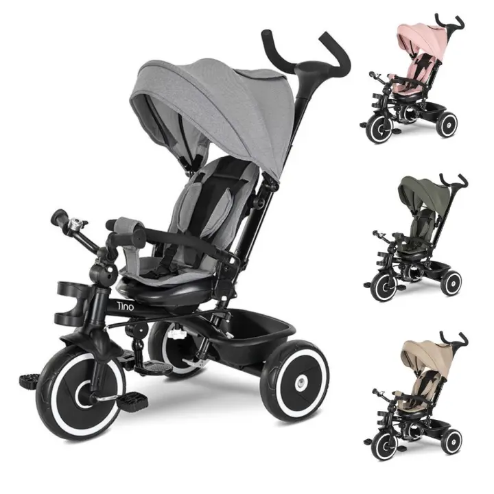 Triciclo evolutivo TINO de Lorelli con asiento giratorio y respaldo reclinable - 1