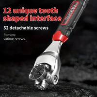Herramienta Multipropósito 52 En 1 Llave Tigre Universal Con Mango Giratorio 360 Grados Para Tornillos Y Tornillos De Esmeril Sujeción De Rosca - details 3