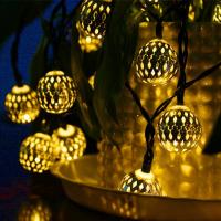 Luces De Cadena Solar De Bollos Marruecos 5-12m 100/50 LED Impermeables Para Decoración De Jardín Fiesta Hogar Luz De Globos De Luces Faeiras - details 5
