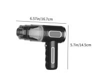 Aspirador de Mano Inalámbrico para Coche, Portátil y Recargable por USB - 290000 PA - 28W - 36V - Punta de Boquilla Plana Extendida - Filter Element 2 - Negro - details 1