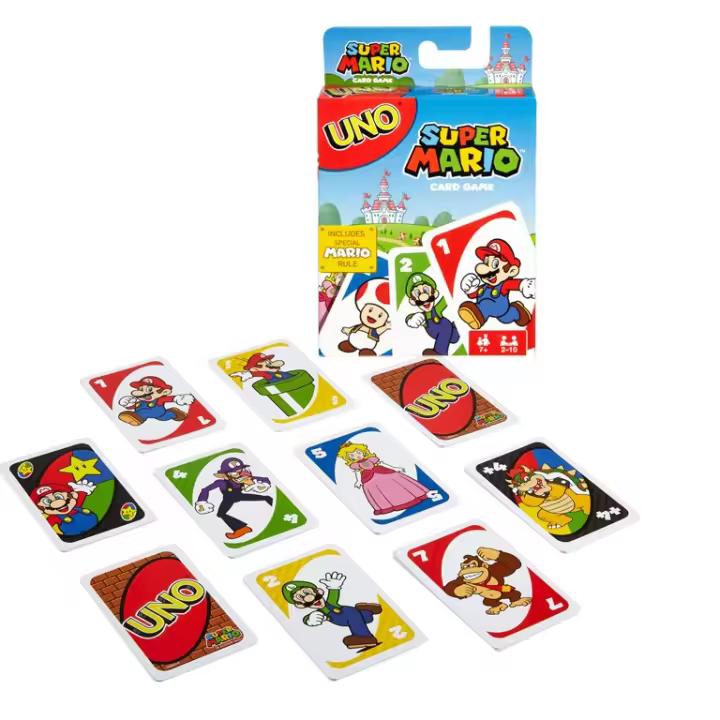 Mattel Games UNO Super Mario Bros. juego de cartas de UNO (Mattel DRD 00) - 1