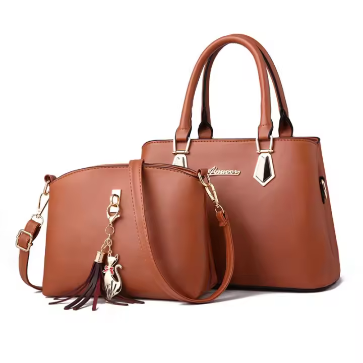 Bolsos de mano casuales, Bolsos cruzados compuestos, Moda de lujo, 2 piezas por juego - 1