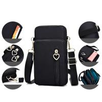 Bolso De Hombro Para Mujer Moda Diagonal Cruzada Con Cierre De Cremallera Bolsa De Pecho Deportiva Vertical Monedero Nylon - details 15