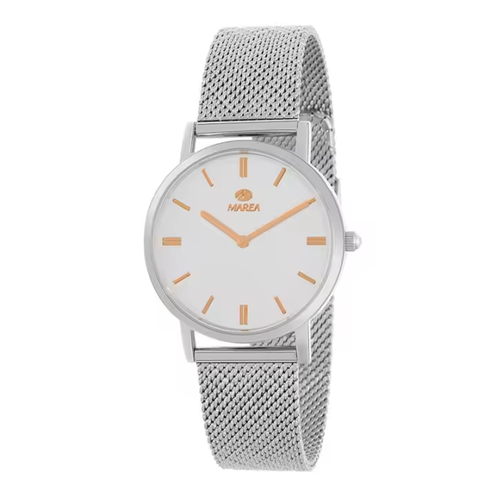 Reloj Marea B36191/1 Mujer Plateado y Dorado Analógico - 1