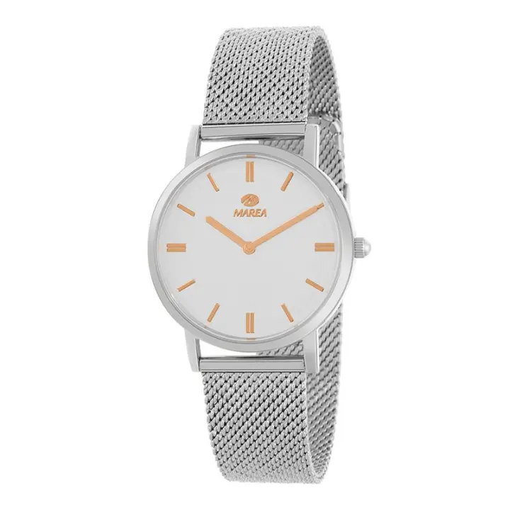 Reloj Marea B36191/1 Mujer Plateado y Dorado Analógico - 1