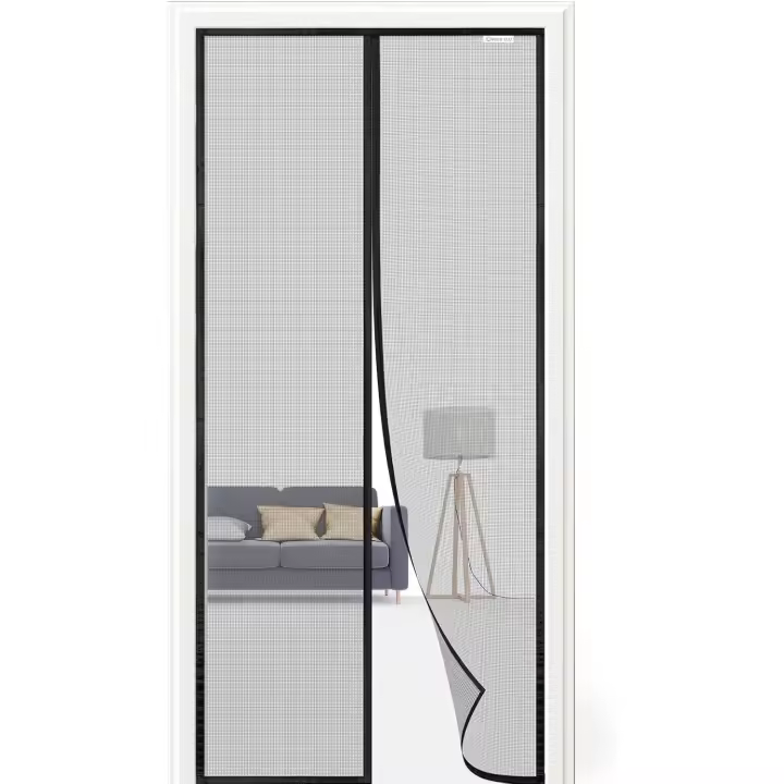 Mosquitera Puerta Magnetica 60x200cm, Último Modelo 2023, Mosquitera Puerta para Caravanas, Dormitorios, Negro - 1
