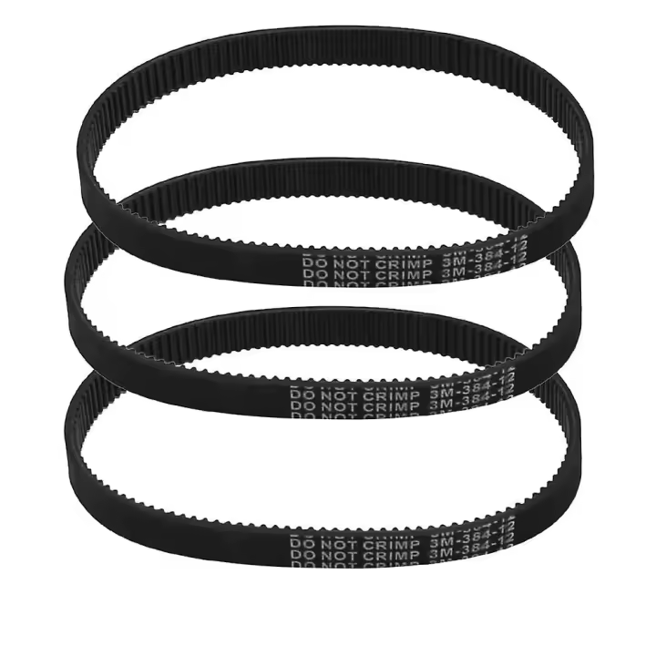 3pcs 3m-384-12 Drive Belt For Electric Bike E-bike Scooter Motorcycle - 1