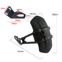 Guardabarros Trasero Resistente a La Tierra Para Motocicleta Para Honda NC750X 2021 NC700 NC750D Ninja 250 Negro ABS Plástico + Soporte De Aluminio De Alta Calidad - details 4