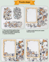 Puzzle De Madera Para Niños Con Animales 50 Gatos Panda Juguete Educativo De Dibujo Cartoon De Juego De Tablero Tangram - details 4